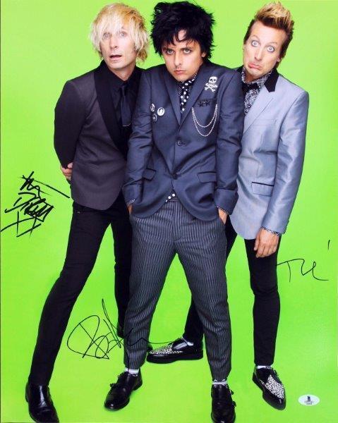 REPRINT - GREEN DAY Autographed Signed 8 x 10 Photo Poster painting Poster Man Cave Tre - Mike