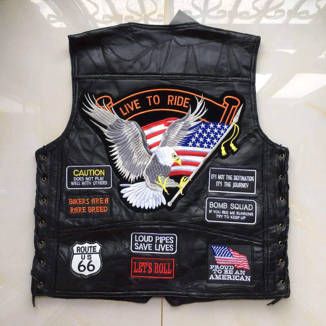 Harley Motorcycle Riding Vest Leather Vest