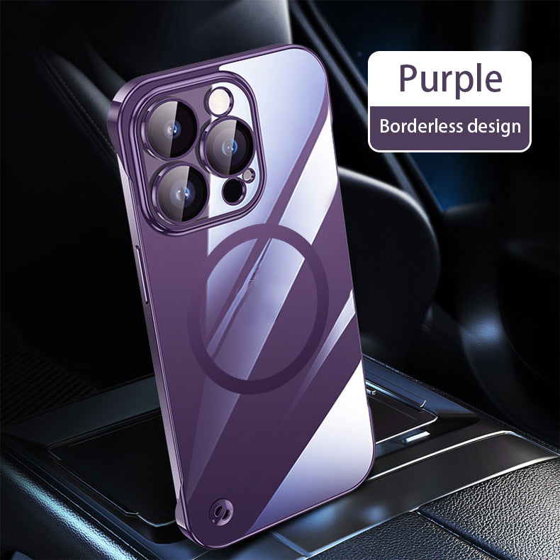 Suitable For iPhone 13/14 Borderless PC Magnetic Phone Case