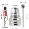 10mm-19mm Adjustable Universal Socket Wrench 3/8Inch Adapter Multi-Function Maintenance Socket Multi-Purpose Hexagonal Socket Ratchet Wrench for Torque Wrench & Power Drill