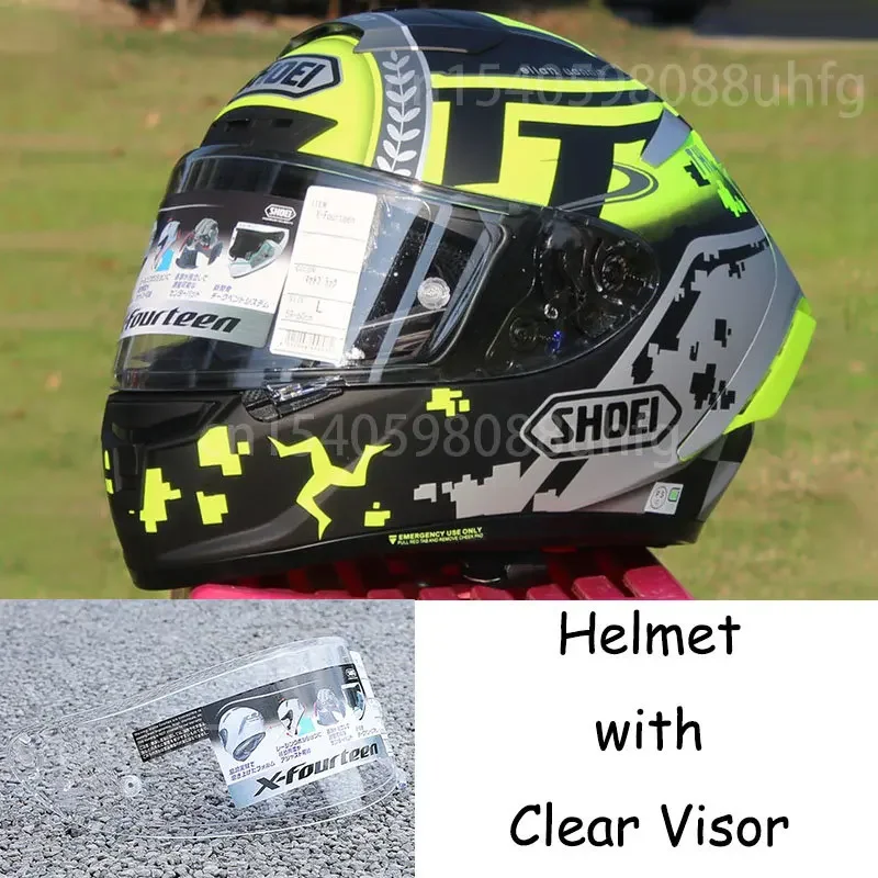 Motorcycle Full Face Helmet SHOEI X-14 Helmet X-SPIRIT III X-Fourteen The Isle of Man TT Races Helmet Solid X-14 Racing Helmet