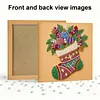 (25x25cm)DIY Pearl Painting Xmas Framed Handmade Pearl Material Art Kit Living Room Decor