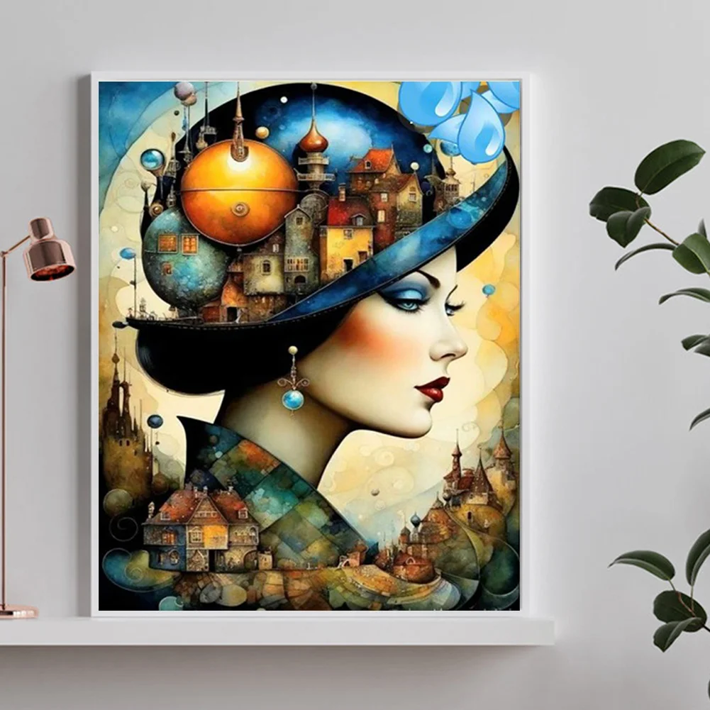 Diamond Painting - Full Round Drill - Girl(Canvas|40*50cm)