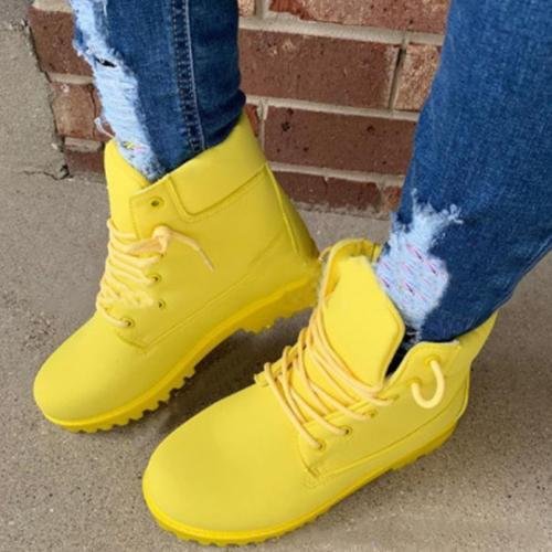Waterproof Lacing Winter Boots -boots
