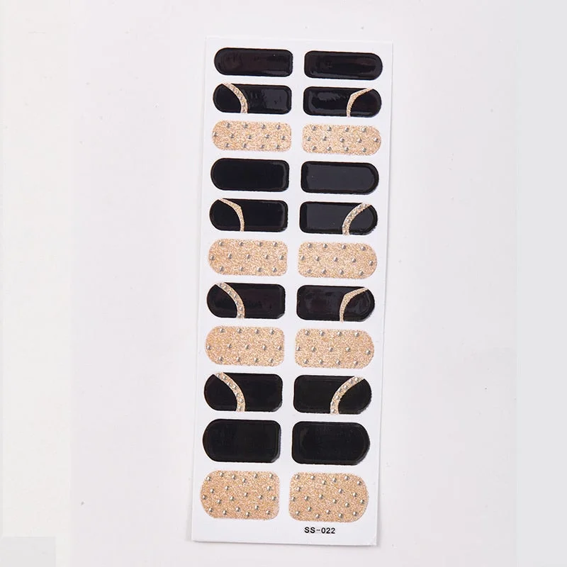 New Year Snow Flakes Nail Polish Sticker DIY Designer Nail Decor Sticker Nail Art Decoration Christmas Nail Sticker Set for Her