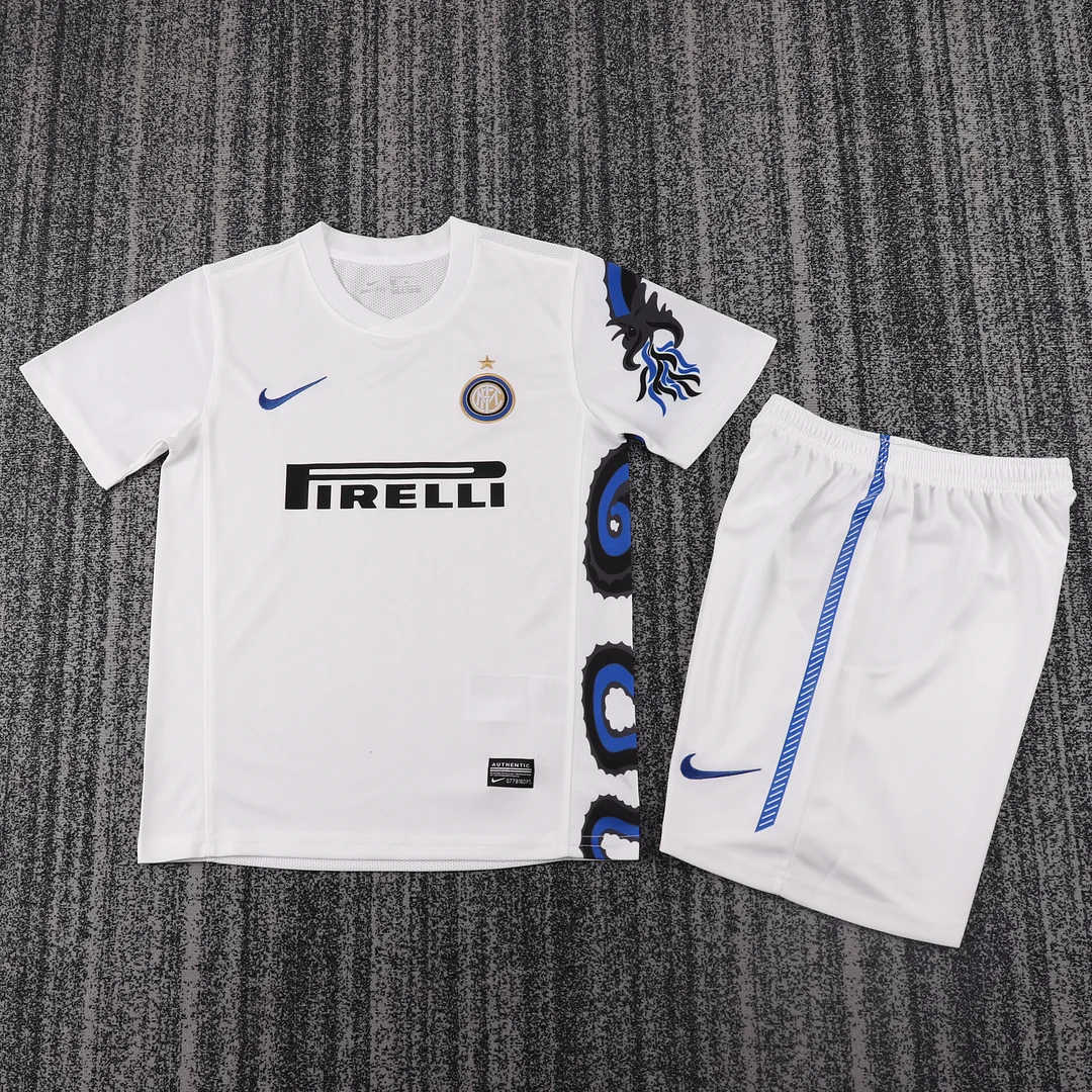 2009-2010 Retro Inter Milan  Kids Away Football Jersey 