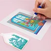 12pcs Doors DIY Mini Square Diamond Painting Set 15x18cm