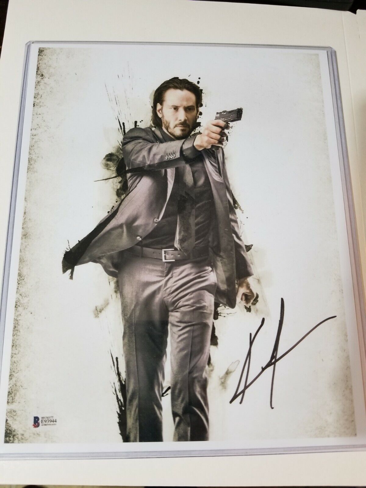 John Wick Signed 8x10 Photo Poster painting RP -  Shipping!! Reeves