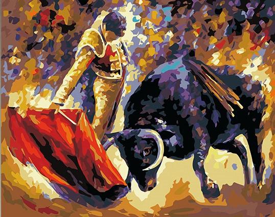 

Bull and Matador – Paint By Numbers - 40*50CM, 501 Original