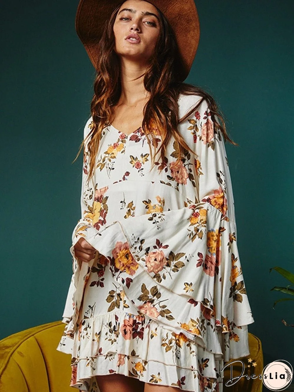 Elegant Floral Dress