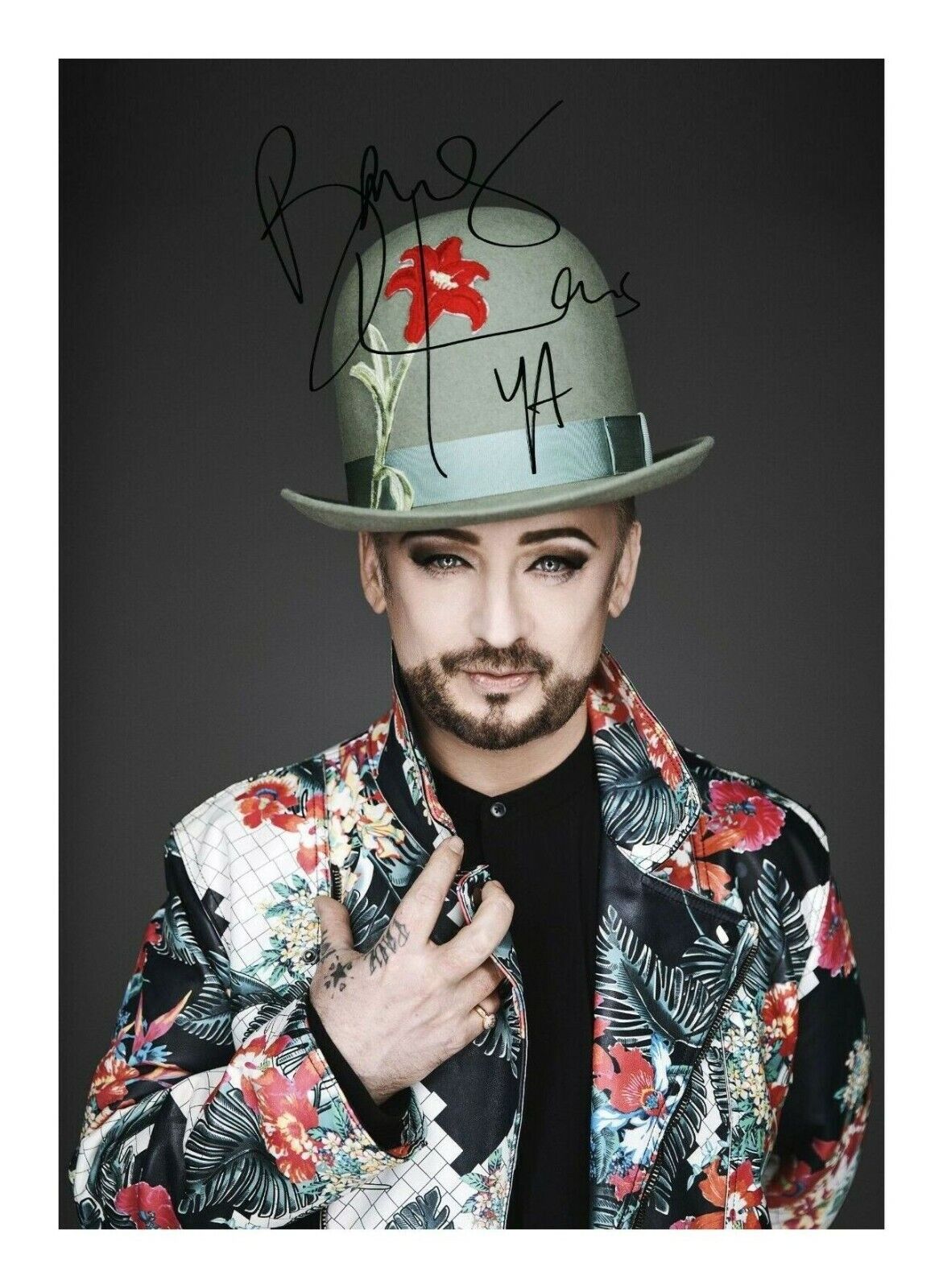 BOY GEORGE AUTOGRAPH SIGNED PP Photo Poster painting POSTER