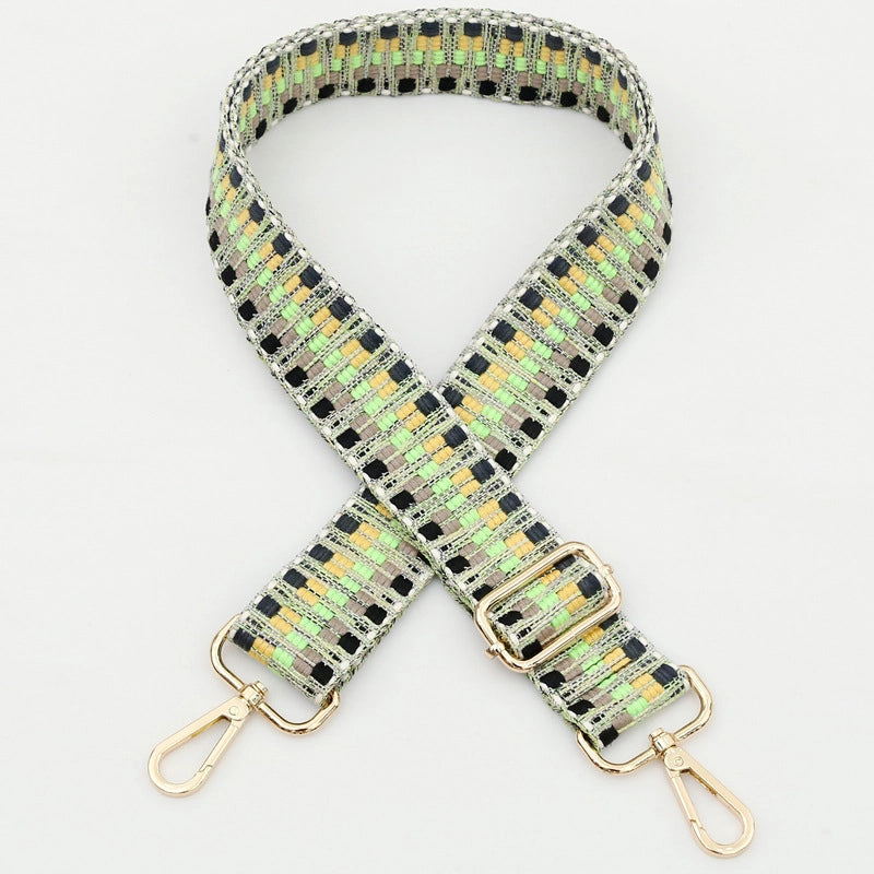 Polyester Cotton Stripe Bag Strap