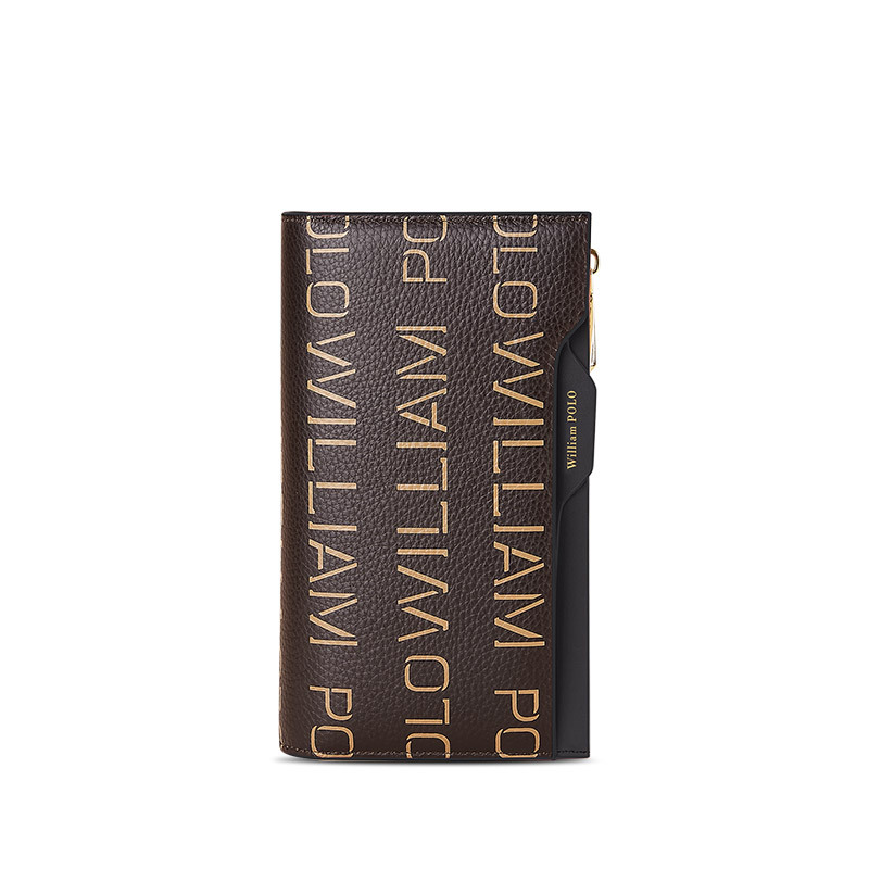 Mature Women's Leather Wallet First Layer Cowhide