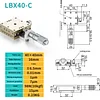 Precision micro-adjustment XY axis displacement platform, stainless steel LBX/LBY-40/50/60/70/80/100 manual slide