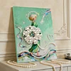 (30x40cm)DIY Pearl Painting Framed Beauty Handmade Pearl Material Art Kit Living Room Decor