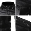 💥 2025 Hot Sale! Men's Casual Stand Collar PU Leather Jacket, Fashionable and Exquisite Zipper Jacket