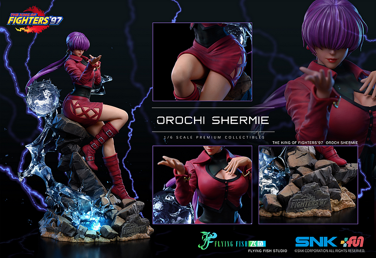 Pre-order Flying Fish Studio FFS 1/6 SNK Genuine authorization The King of Fighters'97 OROCHI SHERMIE Statue-