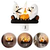 Resin Warm Glow Ghost Campfire Plug-in Night Light Wall Outlet