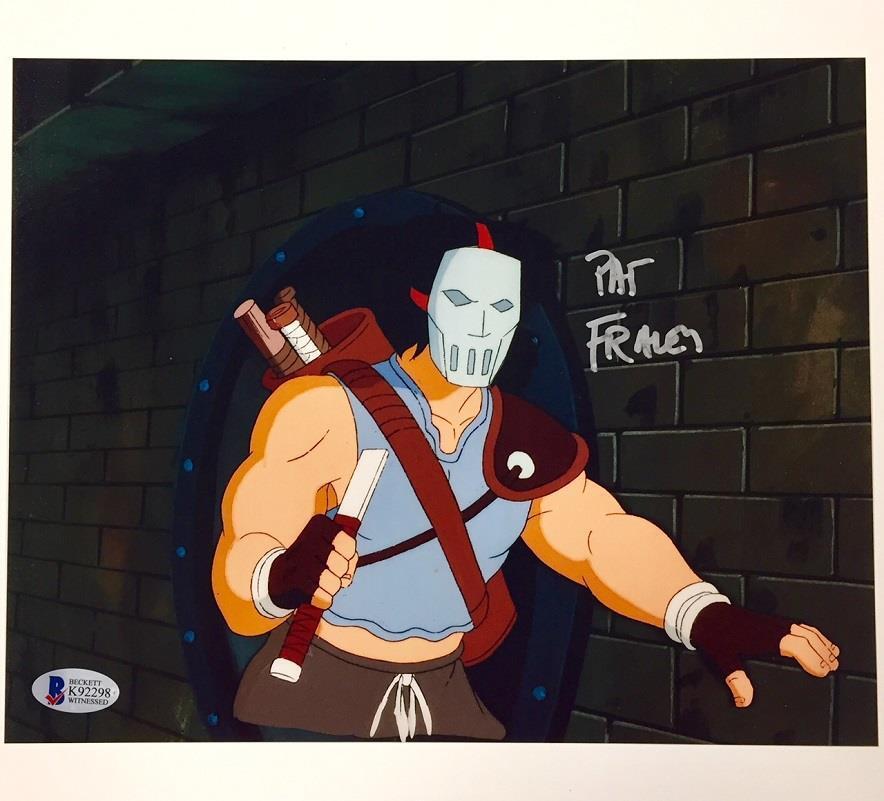 PAT FRALEY voice of Casey Jones TMNT Autograph Signed 8x10 Photo Poster painting BAS Beckett COA