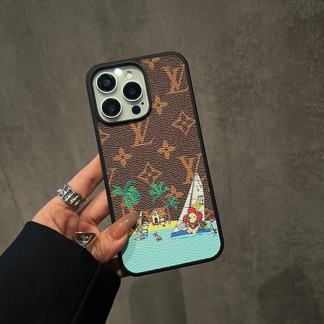 Louis Vuitton LV Vivian canvas leather Apple iPhone case ProCaseMall