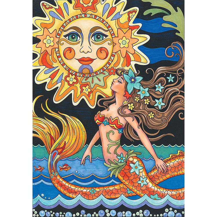 Illustration Works - Mermaid - Printed Cross Stitch 11CT 40*56CM