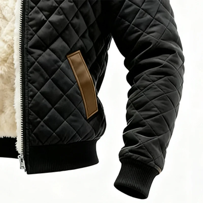 Men's Autumn/Winter New Style Hooded Retro Pleated Cotton Suede Casual Jacket-inspireuse