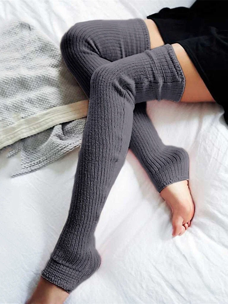 Knitted Over Knee Long Socks