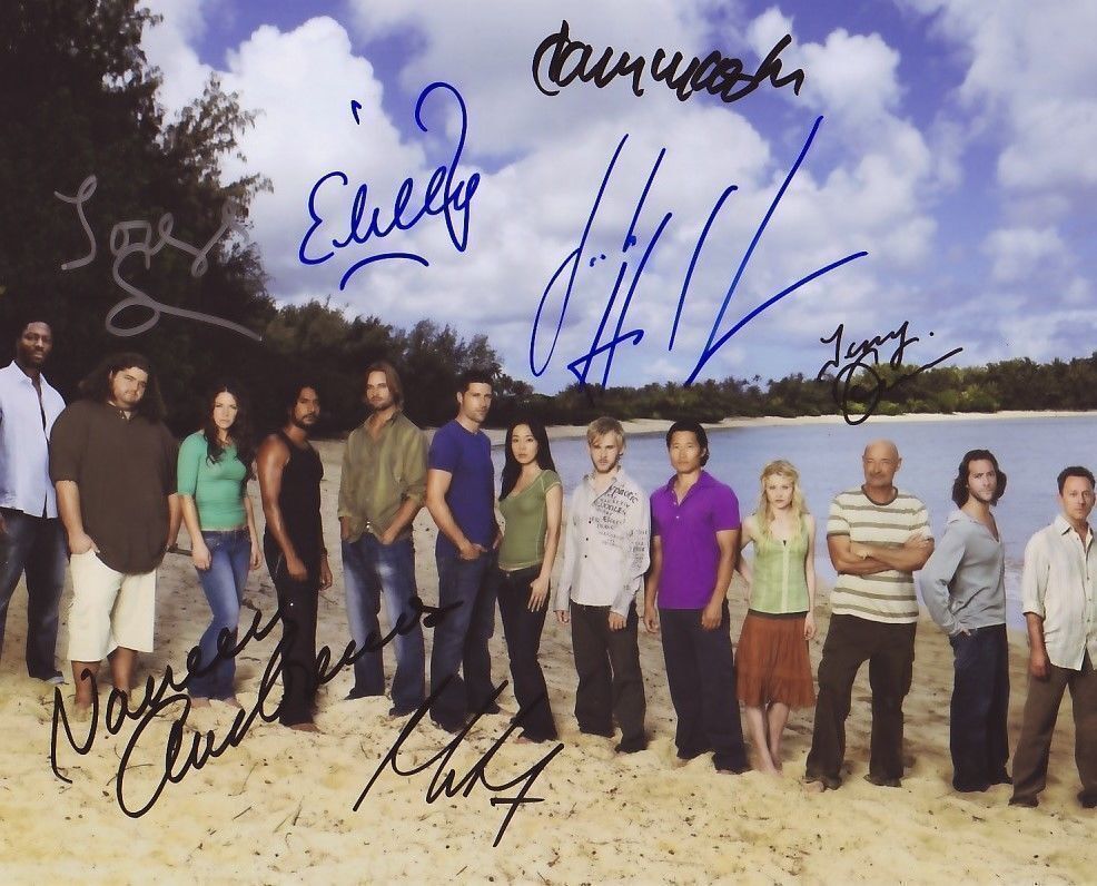 LOST CAST AUTOGRAPH SIGNED PP Photo Poster painting POSTER