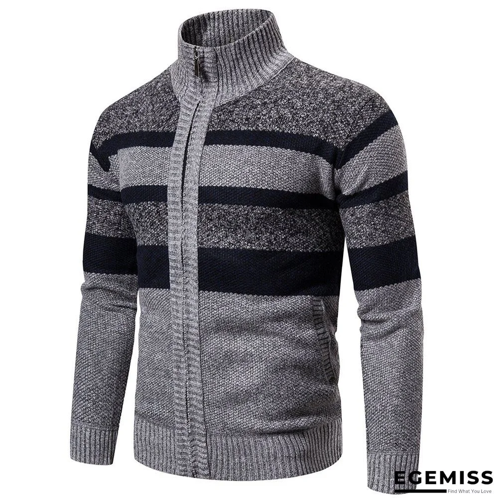 Men's Striped Long Sleeve Sweater | EGEMISS
