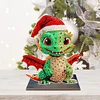 Diamond Painting Christmas Dragon Wooden Desktop Ornament