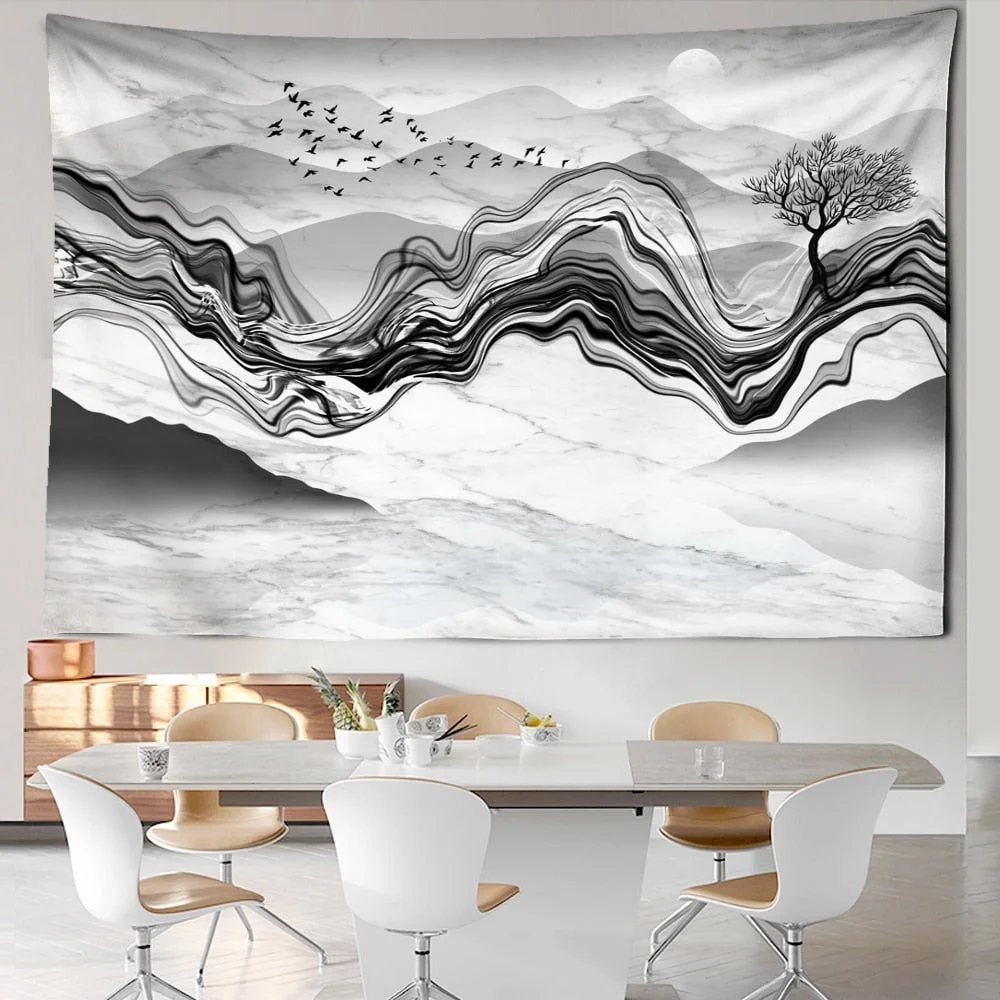 Unique Buddhist realm Wall hanging Tapestry psychedelic pattern yoga throw beach throw carpet Hippie Home Decor Wall Tapestry