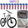 10Pcs Bike Spoke Nipples 14G Colorful Spokes Nipples for Mountain Road Bicycles