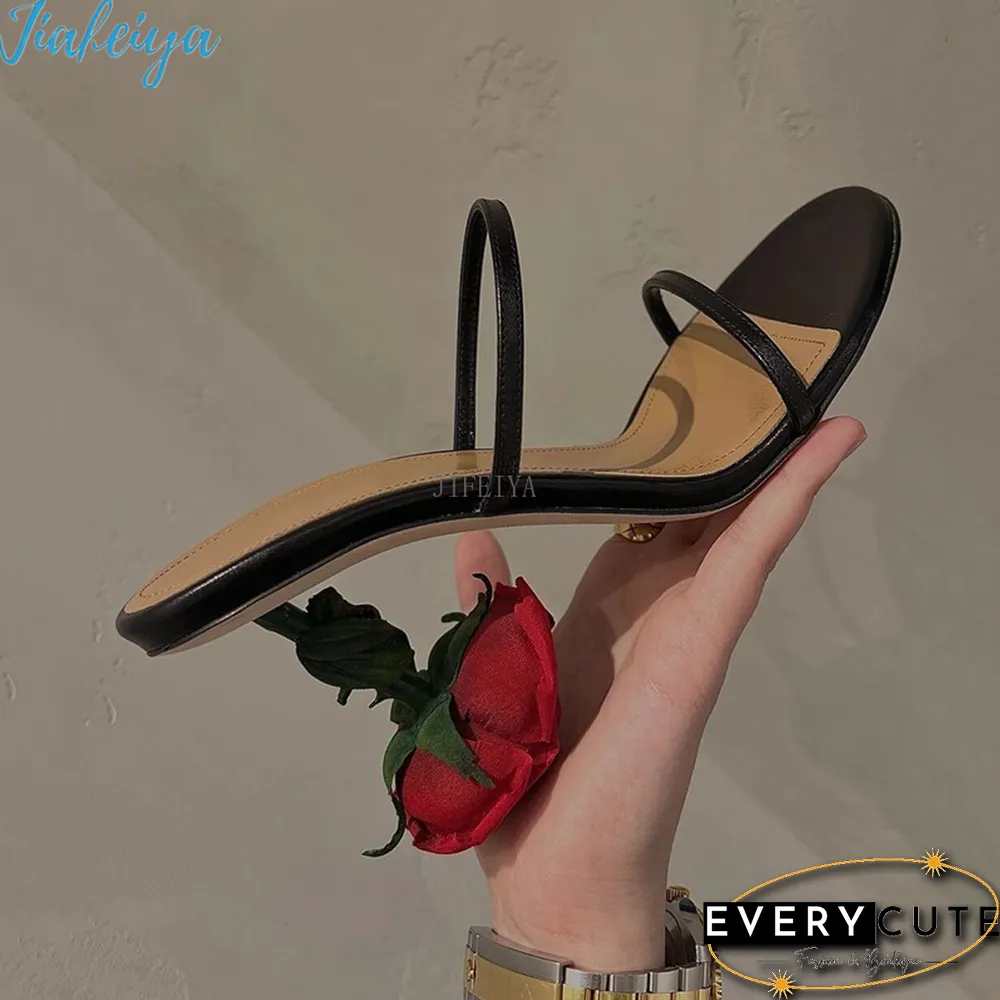 Fashion Ladies Rose Flower Sandals