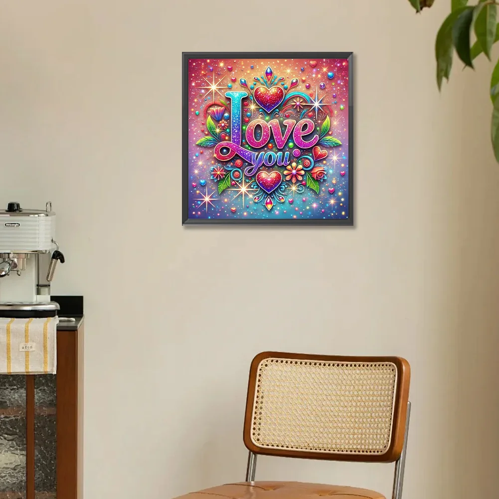 Diamond Painting - Full Round Drill - Love(Canvas|30*30cm)