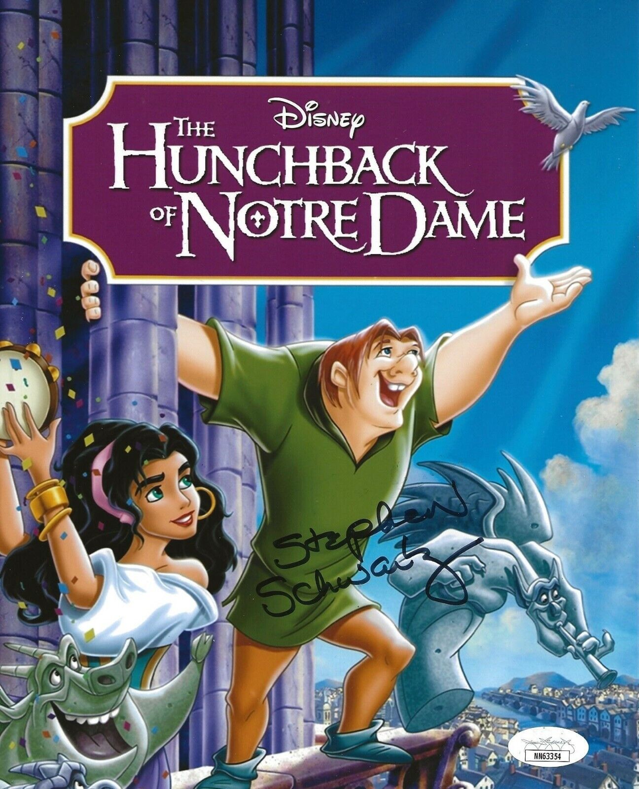 Stephen Schwartz Composer signed The Hunchback of Notre Dame 8x10 Photo Poster painting JSA