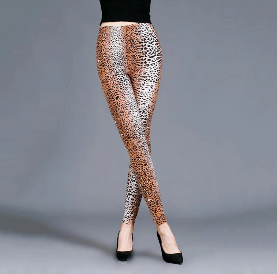 CUHAKCI Leopard Printing Fitness Leggin Fashion Sexy Legging High Waist Push Up Pants S-XXL Size Trousers Woman Leggings