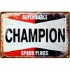 (Multi Style)Champion - Metal Tin Signs(8*12Inch/12*16Inch) - Garage