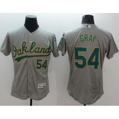 Athletics #54 Sonny Gray Grey Flexbase Authentic Collection Stitched MLB Jersey