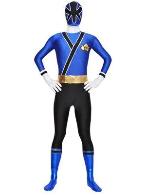 Power Rangers Samurai Blue Samurai Ranger Cosplay Costume