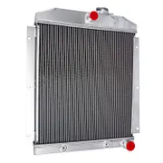 HUALEY All Aluminum Radiator For 1947-1954 Chevy 3100/3600/3800 Truck Pickup – 2-Row Downflow, Polished, Lifetime Warranty