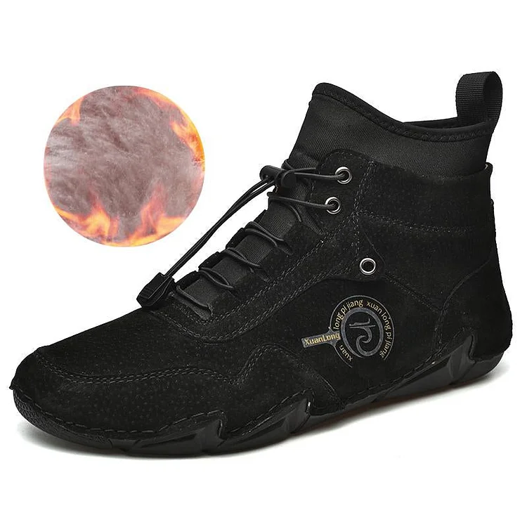 Men Large Size Handmade Soft Ankle Boots