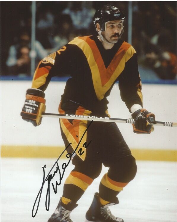 Vancouver Canucks Tiger Williams Signed Autographed 8x10 Photo Poster painting COA