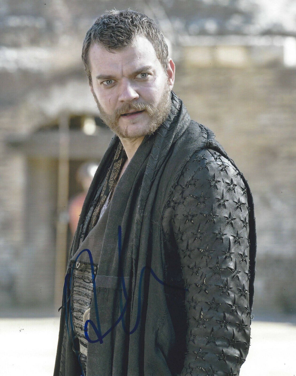 PILOU ASB?K ASBAEK SIGNED AUTHENTIC 'GAME OF THRONES' EURON 8x10 Photo Poster painting w/COA