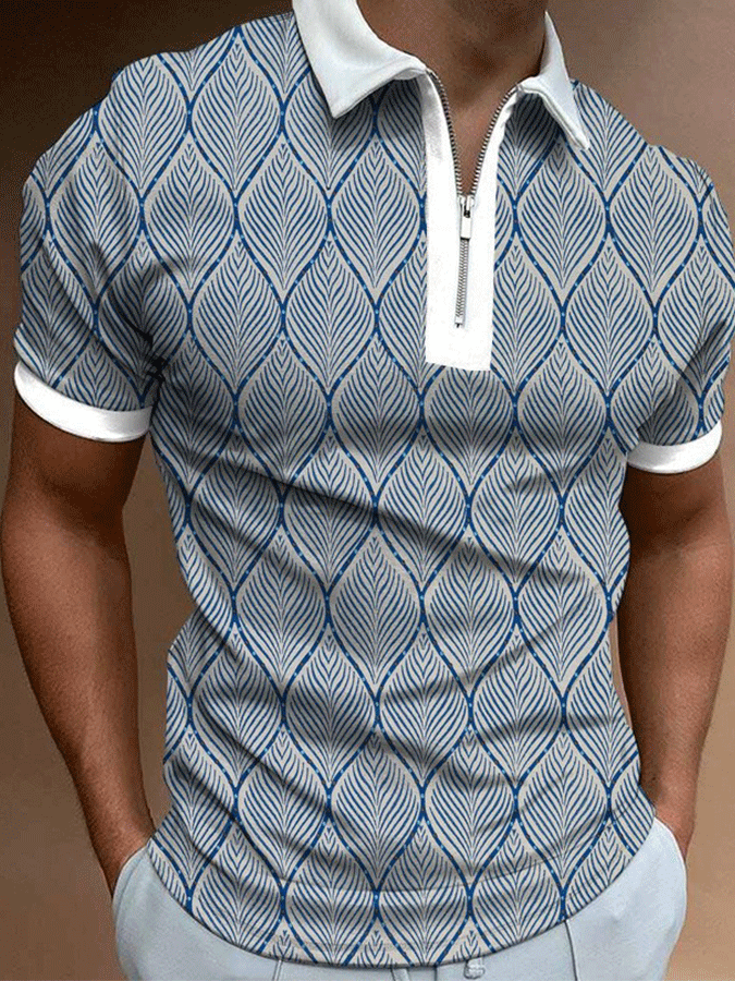 Men'S Casual Short-Sleeved Polo Shirt