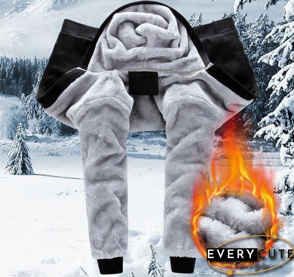 Fashion Winter Plus Fleece Jackets Men's Camouflage Hooded Cotton Down Jacket Plus Size Long Sleeve Zipper Jacket Coat