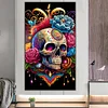 (40*70cm)Skeleton - Round AB Drill Diamond Painting