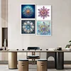 (US Only)4pcs Mandala - Diamond Painting - Partial Special Shaped Drill (Canvas|30*30cm)