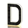 LED Illuminated Modern Address Sign Waterproof Personalized Solar Powered Address Number Dusk To Dawn Adhesive Or Screw Mount for Outside House Light Up Courtyard Hotel Bar