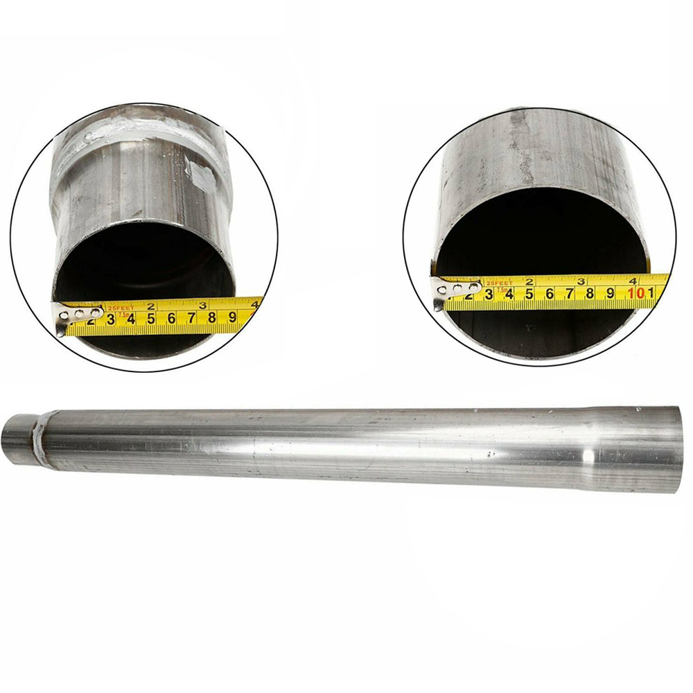 4'' CAT & DPF Delete Exhaust Muffler Pipes Stainless Steel Pipe For