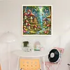 Mushroom House-16CT Stamped Cross Stitch 40*40cm/15.75*15.75in
